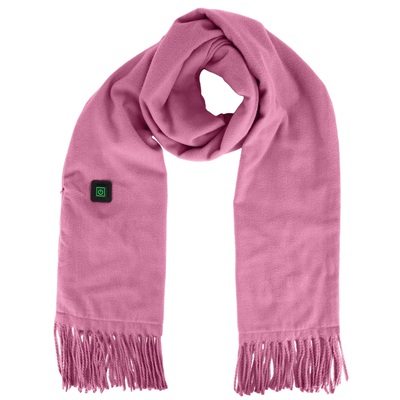 Electric Heated Winter Scarf USB Heating Neck Wrap Unisex Heated Neck Shawl Soft Warm Scarves 3 Heating Modes for Outdoor Cycling Skiing Skating-Pink