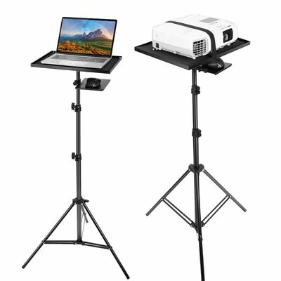 Adjustable Laptop Projector Tripod Stand - Portable Notebook Floor Stand, Adjustable Height for Presentation, Studio, DJ Equipment, Easy Mount