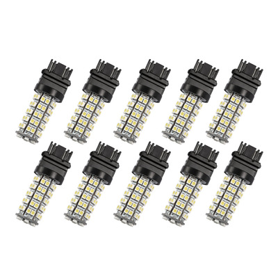 10Pcs/Kit LED Car Light Bulbs 760lm T25 3528SMD 6000K Pure White Auto Lamps Replacement for Dome Map Door Trunk Signal License Plate-Black