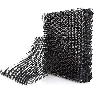 10Pcs Cat Spike Mat with Spikes 15.8x11.8in Cat Repellent Mats Spike Deterrent Stopper Mat for Pet Cats Dogs 13x1ft Area-Black-13 x 16 in