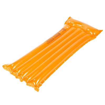 Inflatable Pool Float Raft Foldable Float Lounge Chair Swimming Pool Water Mat with Pillow Air Mat Mattress For Adults & Kids-Saffron