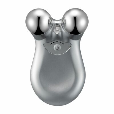 Rechargeable Face Massager: Microcurrent Roller with 5 Gears for Intelligent Facial Massage - Tightens, Lifts, Reduces Wrinkles-Gray