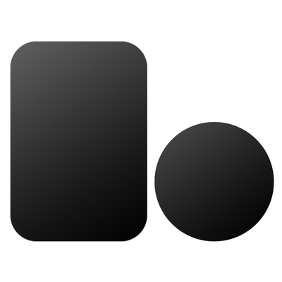 8Pcs Universal??Metal Plates with Strong Adhesive 4Pcs Round and 4Pcs Rectangle Metal Plates for Magnetic Car Mount Phone Holder