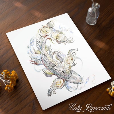 Opal Rose Koi - Print