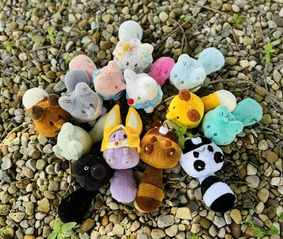 Pocket Friend Plush Toys - Anxiety Fox Colors