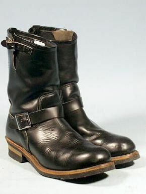 Handmade Vintage Looks Black Leather Monks Style Biker Boot For Mens Of All Sizes