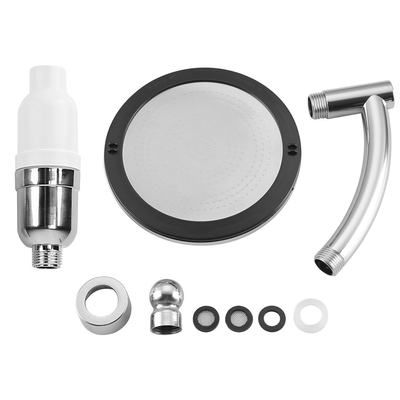 5.5In High Pressure Shower Head Stainless Steel Powerful Energy Bath Heads Water Saving 360? Rotating Round Showerhead