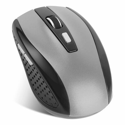 2.4G Wireless Gaming Mouse, 3 Adjustable DPI, 6 Buttons, for PC Laptop Macbook. Includes Receiver.-Gray