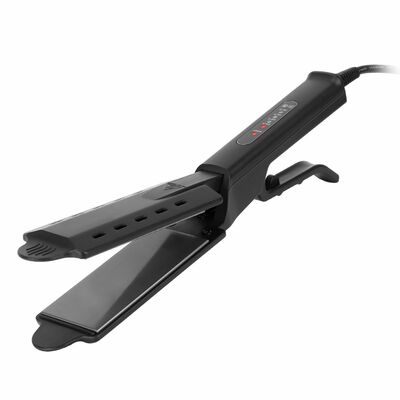 Electric Hair Straightener 4 Temp Ceramic Flat Iron Wet Dry Use Splint Glider Clip Straightener