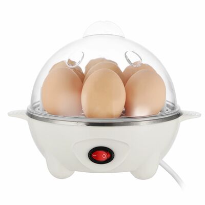 7-Capacity Electric Egg Cooker, BPA-Free, Auto-Off, Measuring Cup, Hard Boiled & Steamed Vegetables, Seafood & Dumplings