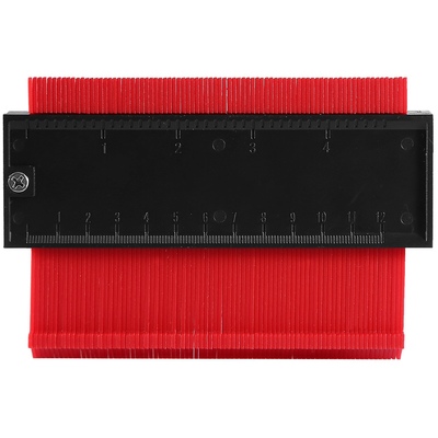 5 inch Shape Contour Gauge Duplicator Plastic Precisely Copy Irregular Shapes Profile Gauge Measurement-Red-5 inches