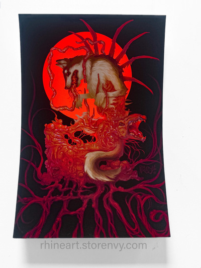 'Horror Husky' Postcard (6"x9")