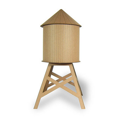 Boundless Brooklyn 15.5” DIY Mega Water Tower Model Kit - Large Size