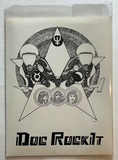 DOC ROCKIT PROMO FOLDER PACKET (Rare original Promotional bundle from 1979 from Spokane Power Trio!)