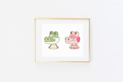 Gator Friends Collage Print