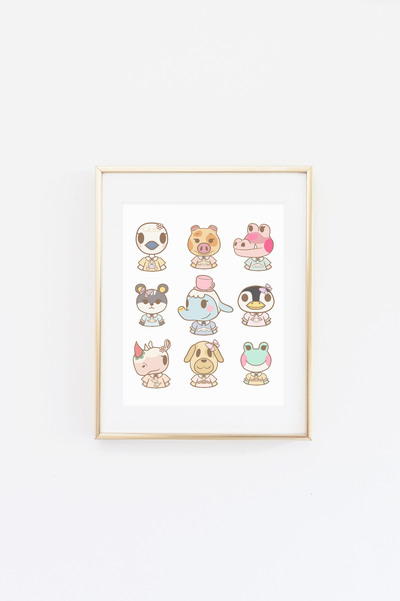 Cinnamoroll Friends Collage Print