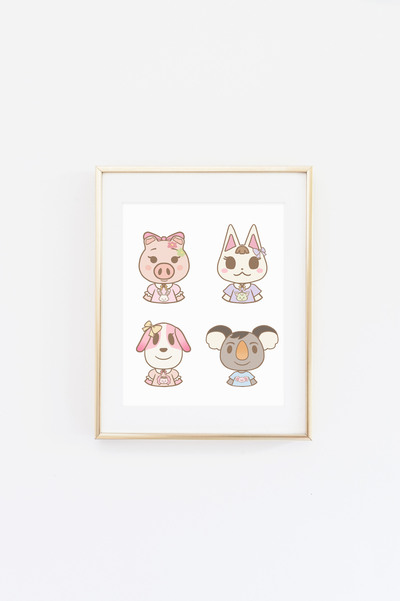 Wish Me Mell Friends Collage Print