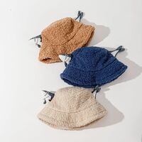 Funny Fish Fleece Fisherman Hat Bucket Hat - Thumbnail 2