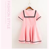 Cute Macaron Navy Sailor Dress - Thumbnail 2