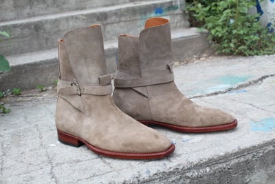 Crafted Leather Classic Brown Suede Jodhpur Boot