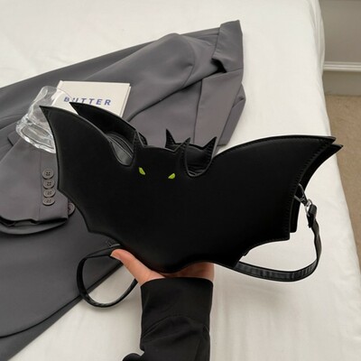 Halloween Black Bat Crossbody Bag