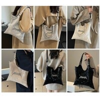 Chic Studded Leather Shoulder Bag - Thumbnail 8
