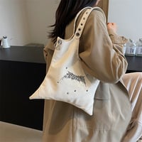 Chic Studded Leather Shoulder Bag - Thumbnail 3