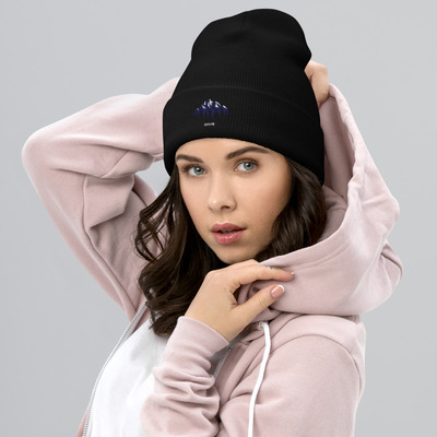Breathe Mountains Cuffed Beanie