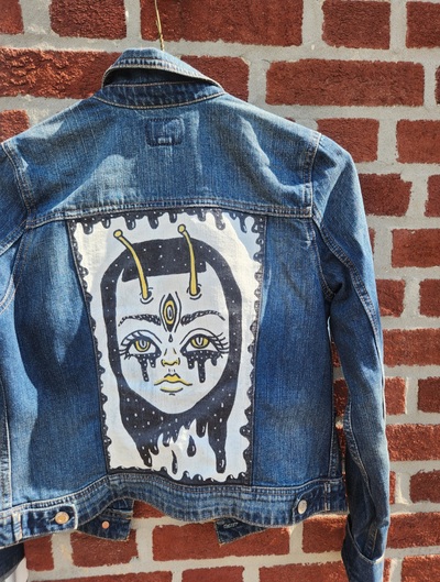 Alien Girl Denim Jacket
