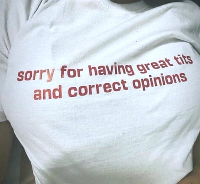 Free Shipping-SORRY FOR HAVING GREAT TIT* AND CORRECT OPINIONS TEE