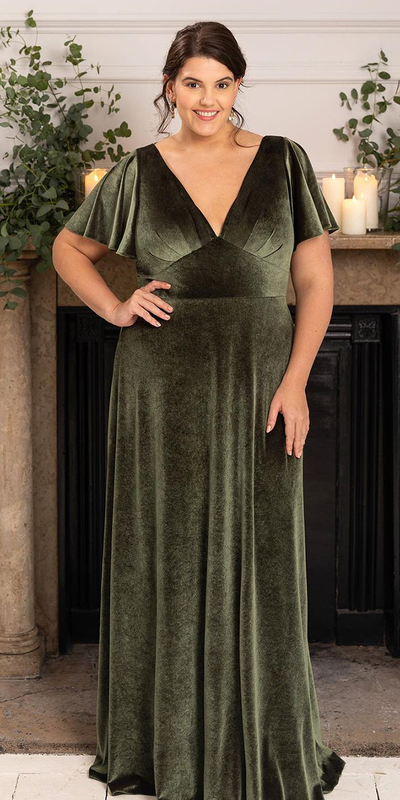 Plus SIze Mother Of The Bride/Groom Dresses Simple Evening Gowns Wedding Guest Dress
