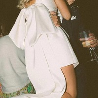 New Arrival Beach Short Wedding Dresses Satin Mermaid - Thumbnail 1