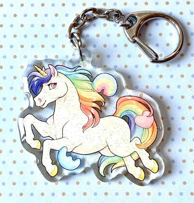 Unicorn Cereal Keychain
