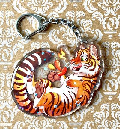 Tiger Pepper Keychain (large)