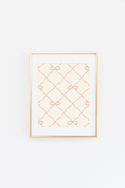 Ribbons and Bows Pattern (Color Options Available)