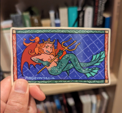 Medieval Melusine Sticker