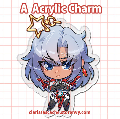 A Acrylic Charm