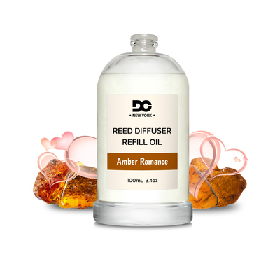 Daniella's Candles Amber Romance Reed Diffuser Refill Oil 3.4oz/100mL
