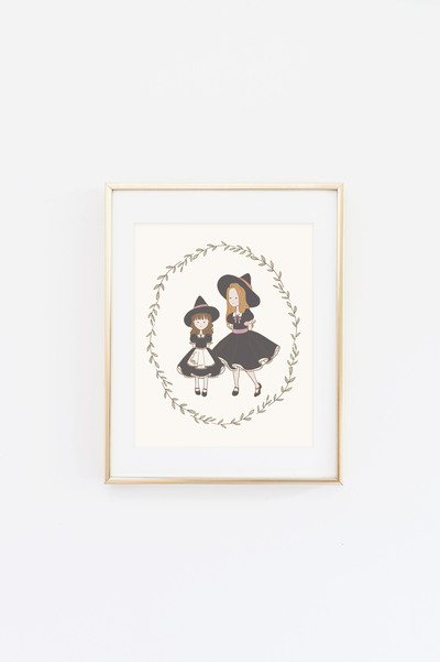 Witchy Sisters Print
