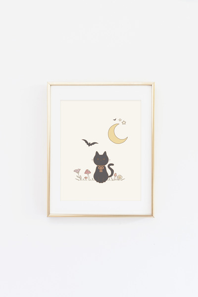 Halloween Cat Print