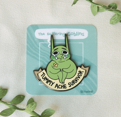 Tummy Ache Survivor Enamel Pin
