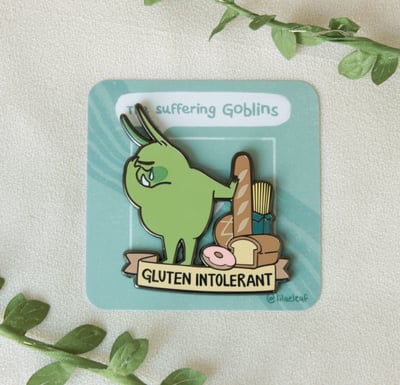 Gluten Intolerant Enamel Pin