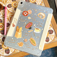 Y Fold Bread Pattern Cover For iPad Air Pro New iPad IPC02 - Thumbnail 4