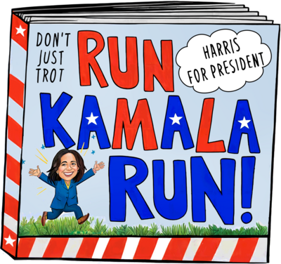 Run Kamala Run Magnet 3" x 3"