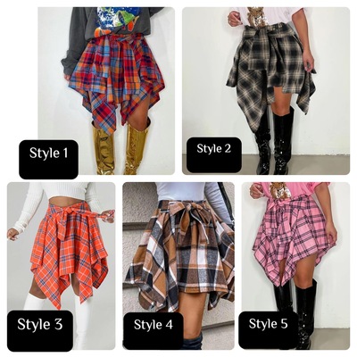 Flannel Skirt-TD