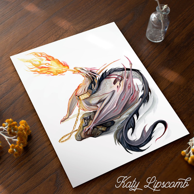 Chained Dragon - Print