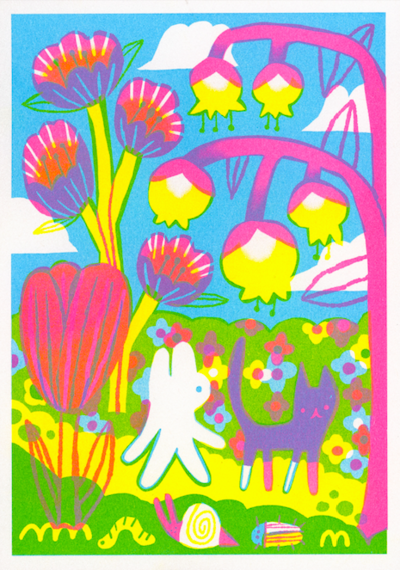 "Spring Walk" by Odd Rabbits (Marlowe Pody) -Framed-