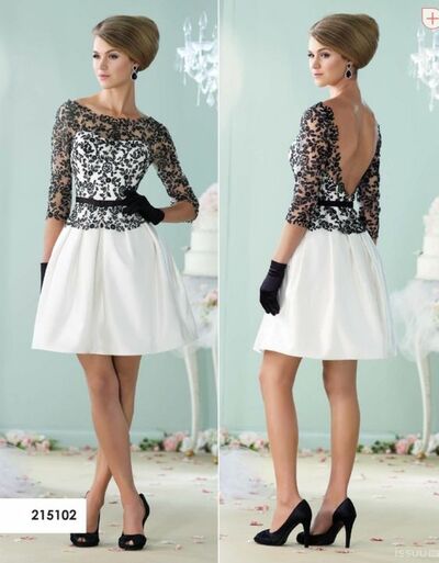 Elegant Black Mother of Bride/ Groom Dress Simple Lace Tea-length Evening Formal Gowns Prom Dress