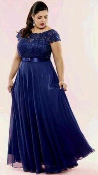 Navy Blue Mother of Bride/ Groom Dress Simple Lace Evening Formal Gowns Prom Dress