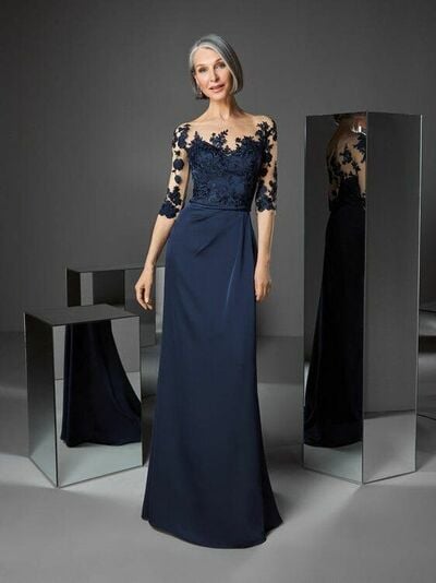 Royal Blue Mother of Bride/ Groom Dress Simple Lace Evening Formal Gowns Prom Dress